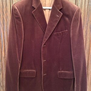 Brown cotton velvet sport coat Sz about 42L